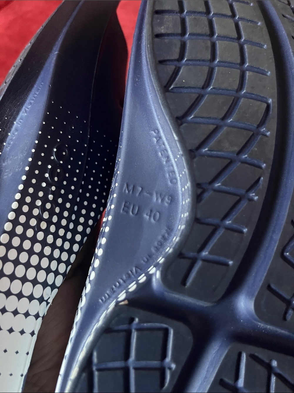 OOFOS OOAHH Sport Slide Sandal Navy Matrix - Picture 8 of 8